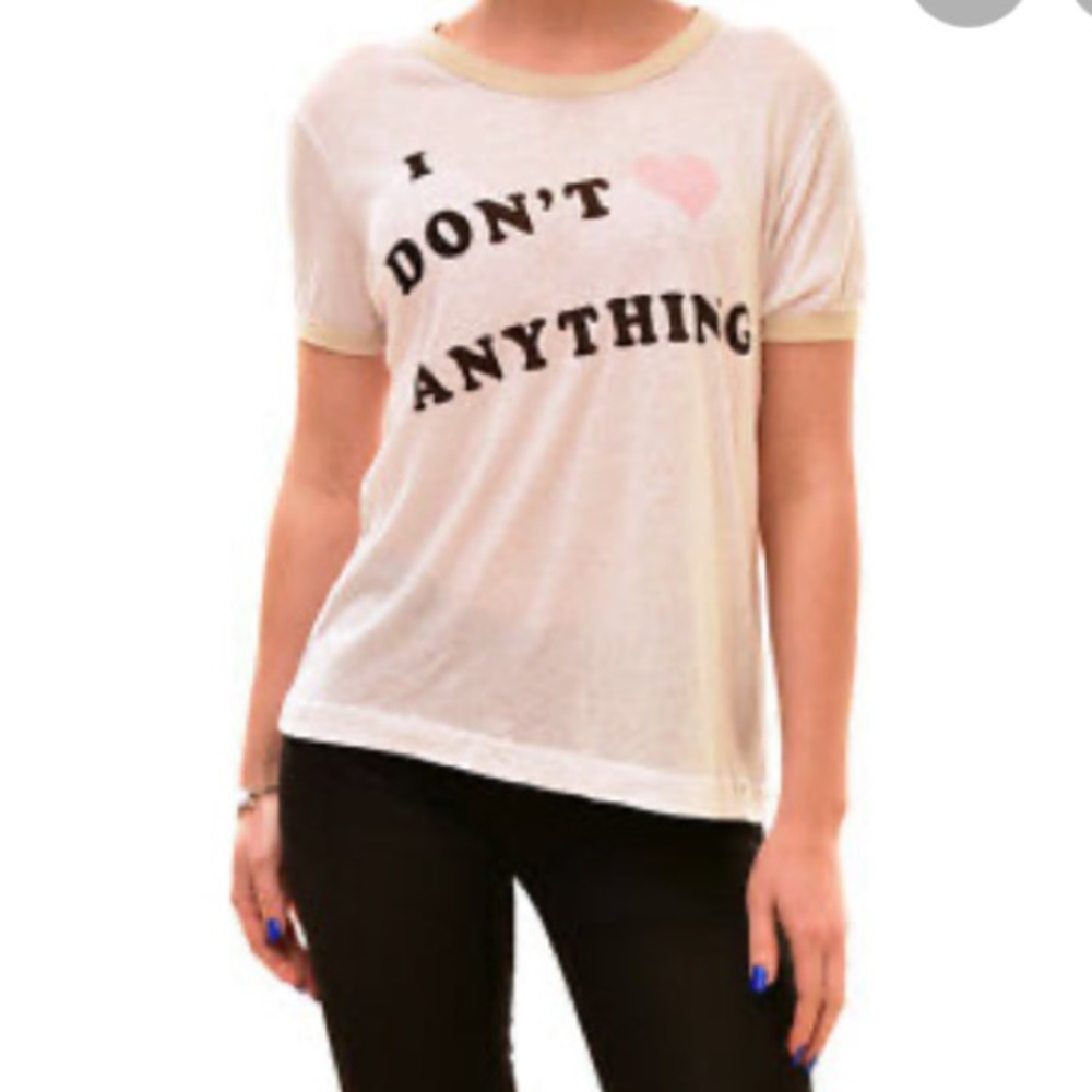 Wildfox No Love I Don’t Love Anything Tee - Picture 1 of 10